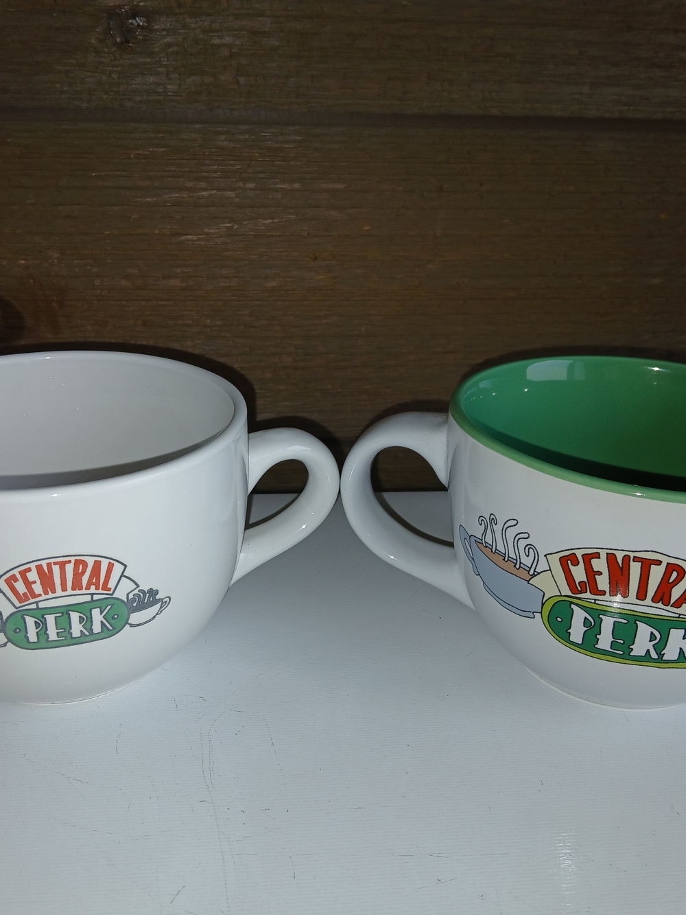 Set Of 2 FRIENDS Central Perk Large Coffee Mug Soup Bowls